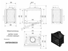 Wkład kominkowy ANTEK DECO 10