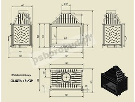 Wkład kominkowy OLIWIA 18